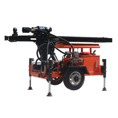 Anhänger brachte hydraulische tragbare Wasser borewell Ölplattform SLY100 an